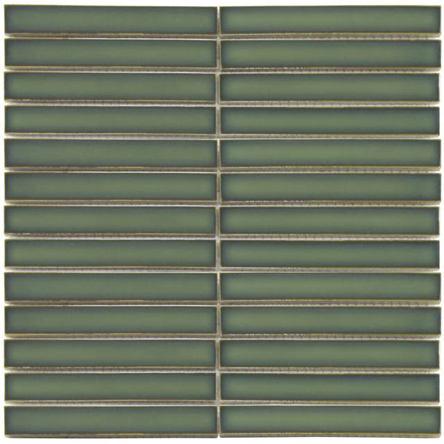 The Mosaic Factory Sevilla kitkat – Glossy Forest Green Sevilla