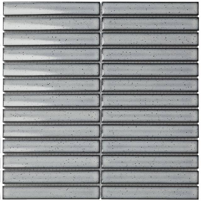 The Mosaic Factory Sevilla kitkat – Glossy Light Grey Sevilla