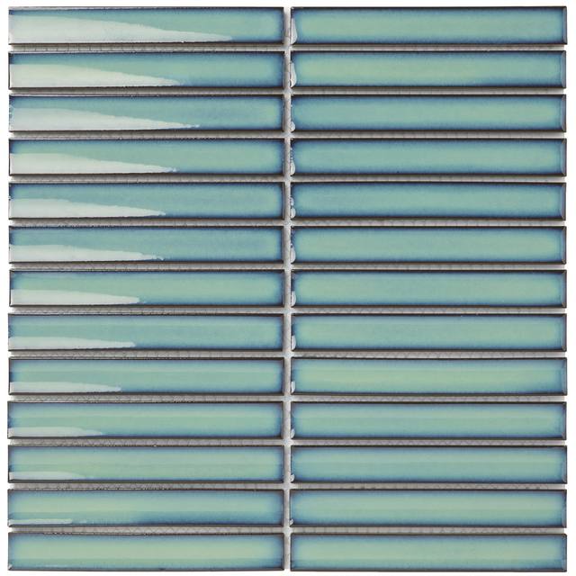 The Mosaic Factory Sevilla kitkat – Glossy Ocean Green Sevilla
